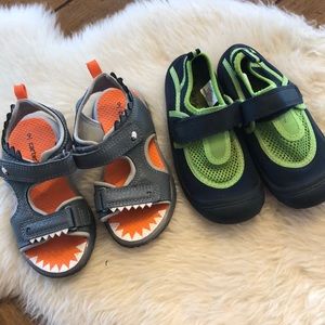 Bundle, sandals and water shoes